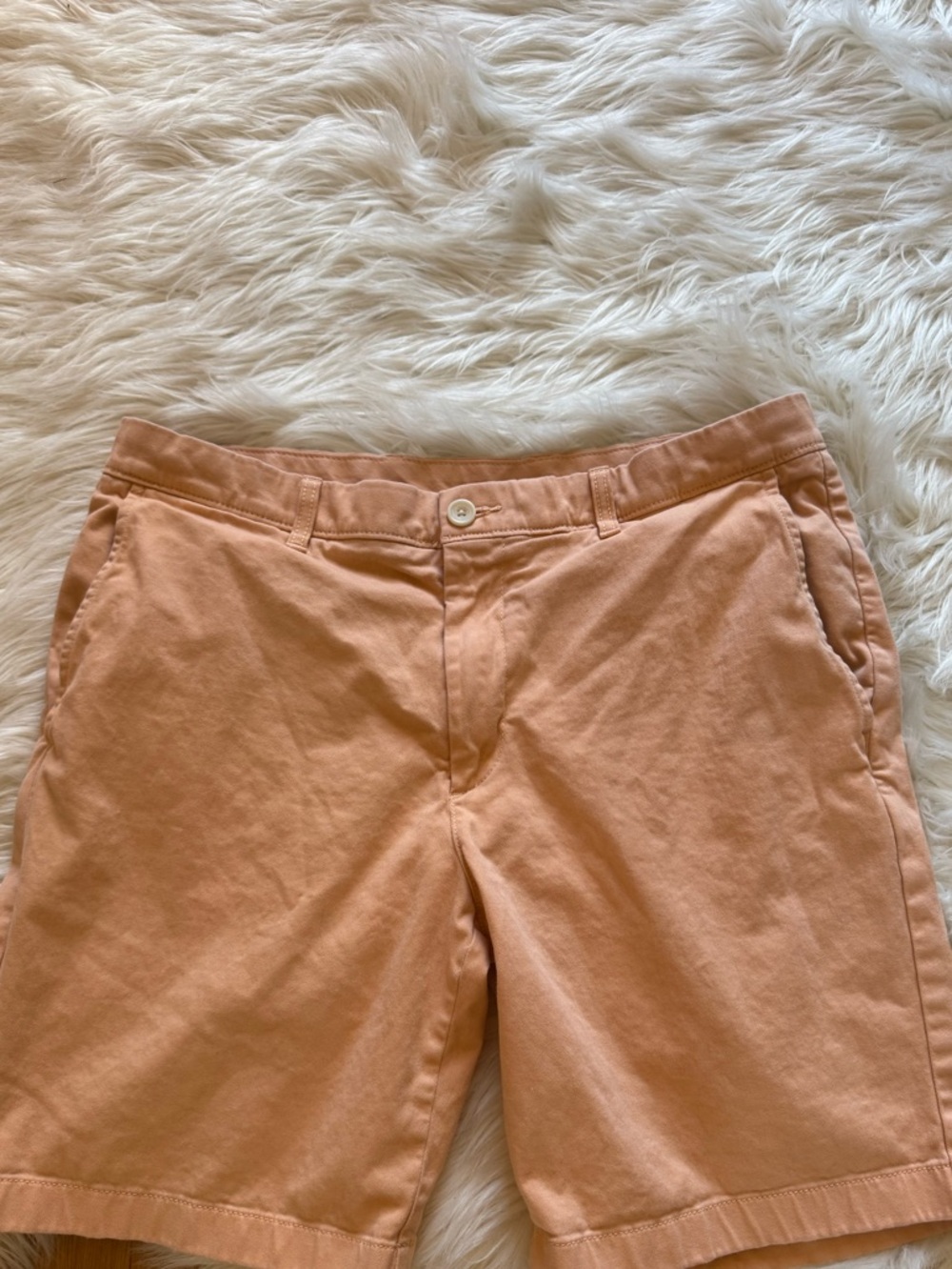 Roundtree & Yorke Peach and Light Blue Casual Shorts